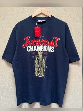 Arsenal Premier League Champions 25/26 Navy Crew T-Shirt Men’s Size-XL